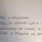 Un esempio di scrittura esteticamente bella, che in analisi grafologica indica controllo, esigenza estetica, bisogno di apparire da parte dello scrivente 